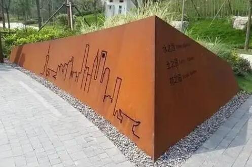 秀英耐候钢挡土墙
